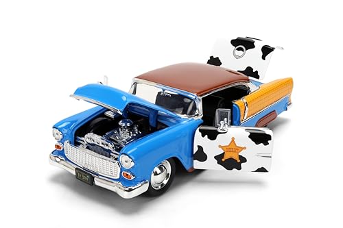 Jada Toy Story Woody 1955 Chevrolet Bel Air Die-Cast 1:24 miniatura 4