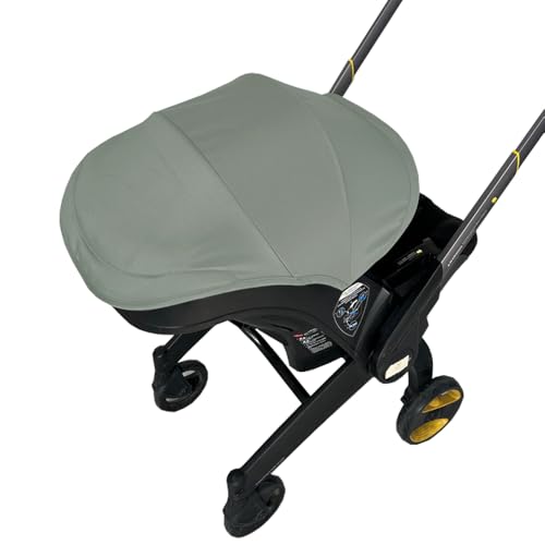 Image of Stroller Accessory Washing Kit Textile Set, Colorful Canopy & Water Resistance Soft Cushion Compatible with DOONA CAR SEAT Strollers (Desert Green & Black)