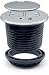ApexDesk UL Certified Power Grommet - Silver (Two Power Outlets, Two USB Ports)