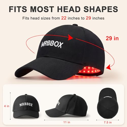 Image of Red Light Hair Growth Cap - FDA Cleared Red Light Therapy for Hair Growth for Men & Women