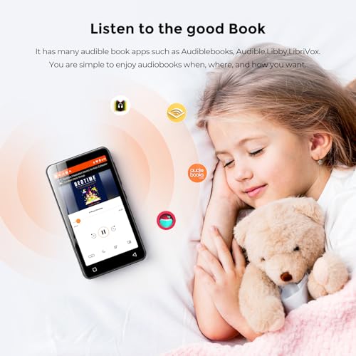 Image of 160GB MP3 Player with Bluetooth and WiFi, innioasis Music Player with Spotify,Pandora,Amazon Music,4 inch Touch Screen Android MP4 MP3 Player for Kids with Libby,Audible,Spotify Kids(Black)