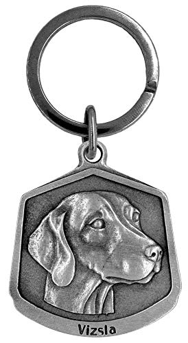 Hampshire Pewter Vizsla Dog Keychain