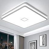 Airand LED Ceiling Light Fixtures Flush Mount 12.8inch 24W Bright White Square LED Ceiling Lamp...