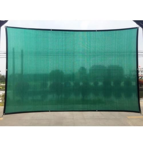 Toldo de tela verde transpirable para obras de construcción, pérgolas y patios (2,0 x 10 m), protección UV, resistente, fácil instalación