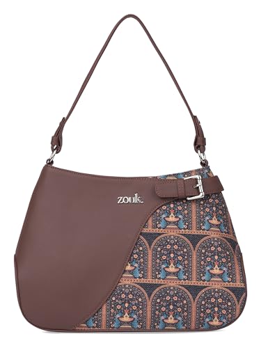Image of ZOUK Ira Handbag | Stylish Women's Handbag | Luxury Shoulder Bag for Women | Trendy | Fancy Ladies Handbags | Small Purse for Events | Water-Resistant