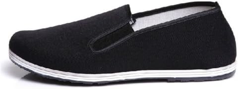 UNOW Chinese Traditional Cloth Kung Fu Shoes,Classic Soles,Black,38 | (US:Men 6.5 | Women 8)