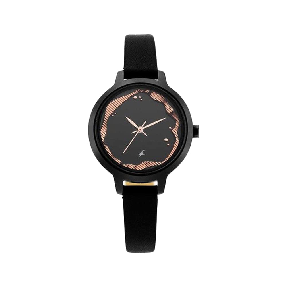 Fastrack Women Leather Analog Black Dial Watch-6260Nl01, Band Color-Black (B09Q1DBW2B) Amazon Price History, Amazon Price Tracker