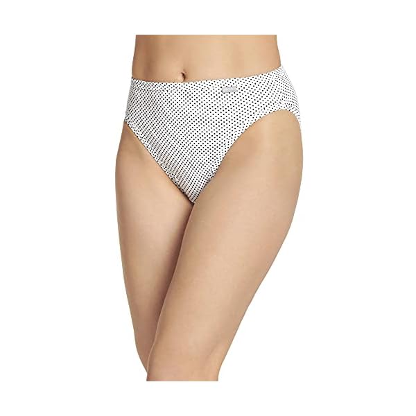 Jockey Women's Underwear Elance French Cut - 3 Pack, Deep Blue Heather/Deep Blue Dot/Sea Blue Heather, 7