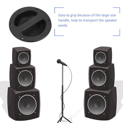 Exceart M011897310JQNR5 Handgrip 8Pcs Professional Speaker Handle Universal Loudspeaker Handle Speaker Cabinet Box Handle Speaker Accessories Speakerphone thumb #4