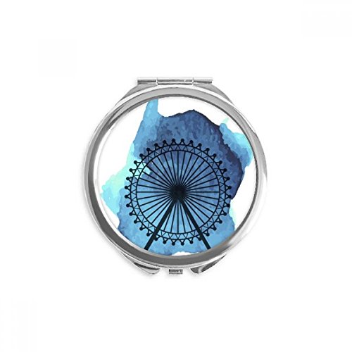Miroir rond Angleterre pour sac à main - Retouche maquillage rapide en voyage et travail