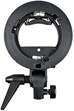For Camera S-Type Bracket Bowens Mount Holder for Speedlite Flash Snoot Softbox YN568 Holder Unversal Use - Black For Camera S-Type Bracket Bowens Mount Holder for Speedlite Flash Snoot Softbox YN568 Holder Unversal Use - Black