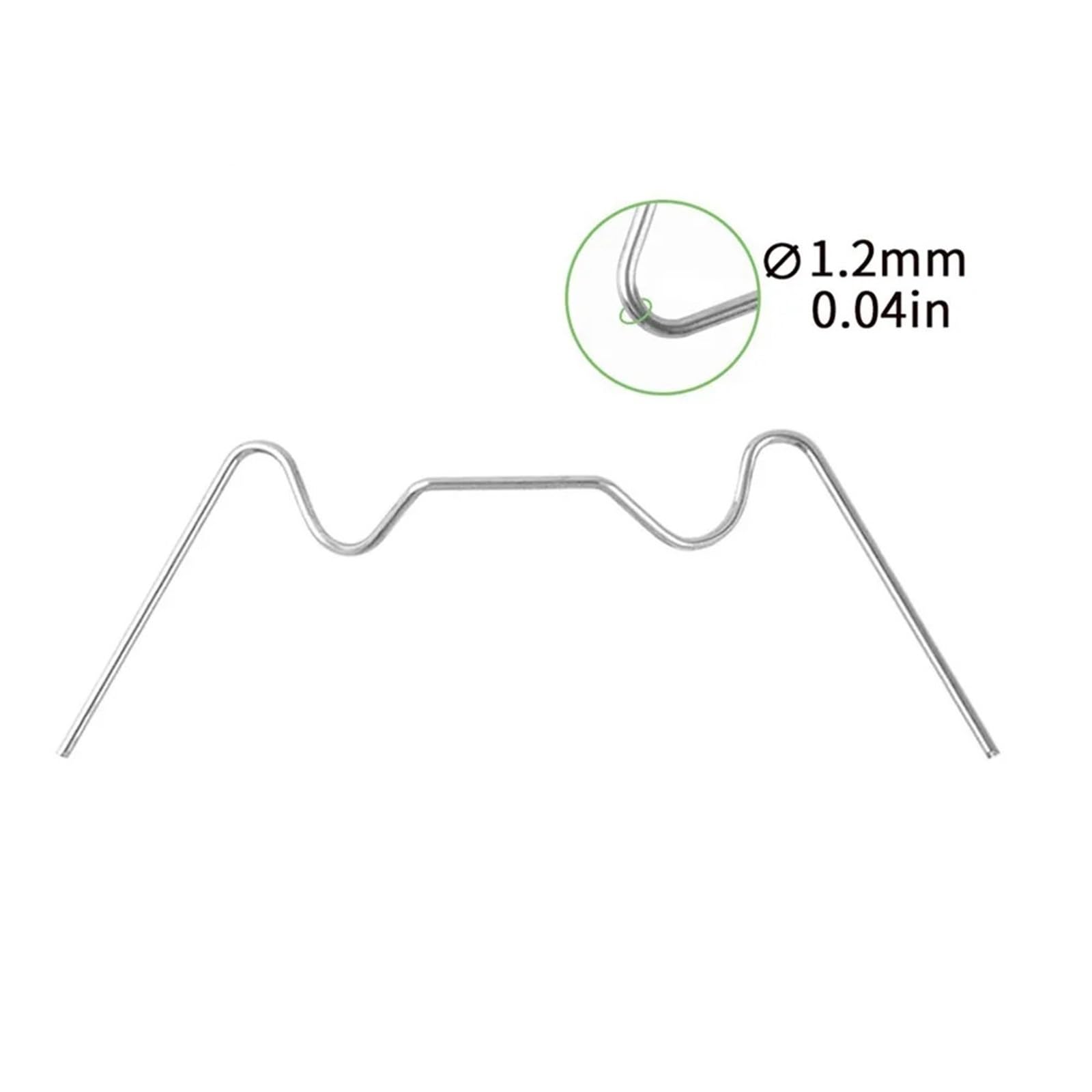 Gewächshaus-Glas-Clips, 500 Stück, Edelstahl, W-Typ, Gewächshaus-Clips aus 304 Edelstahl für routinemäßige Wartung und Reparatur