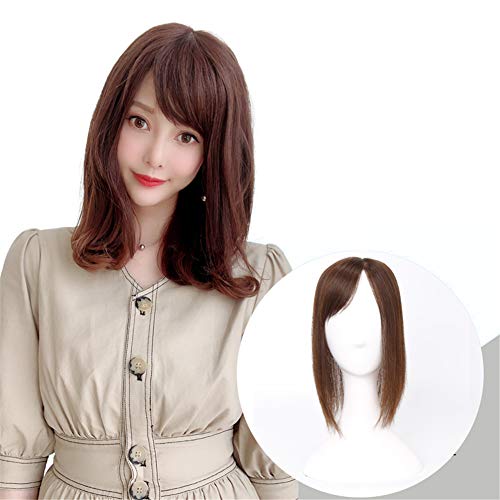 Cheveux clairsemés : solution lot 12 extensions soie marron clair à clip - 3