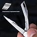 TITANER Titanium EDC Folding Small Pocket Scalpel Knife,Utility Knife,Craft Exacto Knife Blades Suitable for Pedicure, Fishing, Skinning, Fine Cutting - 2 Inch Scalpel Keychain Knives