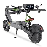 VS3 Off-Road Electric Scooter for Adults, 10 inch Pneumatic Tires Escooter, 15.6Ah Battery Folding Scooters, 40-60 km Range, 150 kg Load HD Touch Display Dual Absorption & Motors All Terrain e Scooter