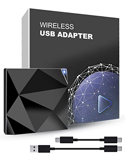 GMURA 5Ghz 2023 Wireless CarPlay Adapter for Cars with Factory Wired CarPlay(Year After 2016),Convert Wired to Wireless