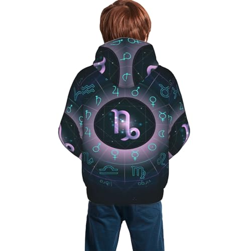 Capricorn Boy, Girls Sports Shirt Youth Pullover Fashion Hooded Sweatshirt2