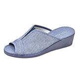  Garzon - Zapatilla CASA para: Mujer 740 Verano Slippers Pantuflas Comodo Textil Talla: 37
