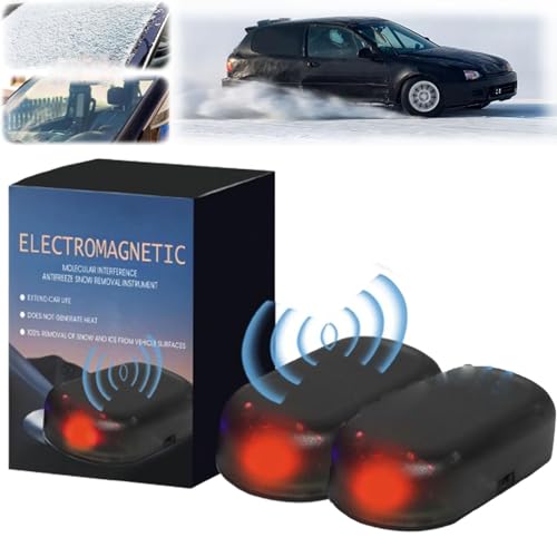 Déneigeur électromagnétique Pour Voiture - 1/2/3 Pièces, Alimentation USB Ou Solaire - Anti-gel Pare-brise, Installation Adhésive