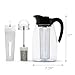 Primula Flavor-It Beverage System, Includes Large Capacity Fruit Infuser Core, Tea Infuser Core, and Chill Core, Dishwasher Safe Pitcher, 2.9-Quart, Black