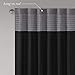 Madison Park Window Curtain Single Panel Faux Silk, Elegant Pleats, Rod Pocket Curtains for Living Room Privacy, Room Darkening Window Curtain for Bedroom and Dorm, Amherst, 84