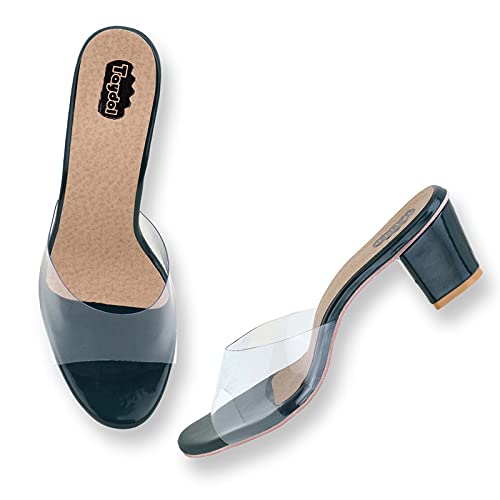 Taydol women fancy transparent block heel sandal (53053) (B0BL34WLVB) Amazon Price History, Amazon Price Tracker