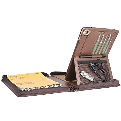 Executive Leather Portfolio With Kickstand Holder For Ipad Air/Air 2,Brown #TOP2