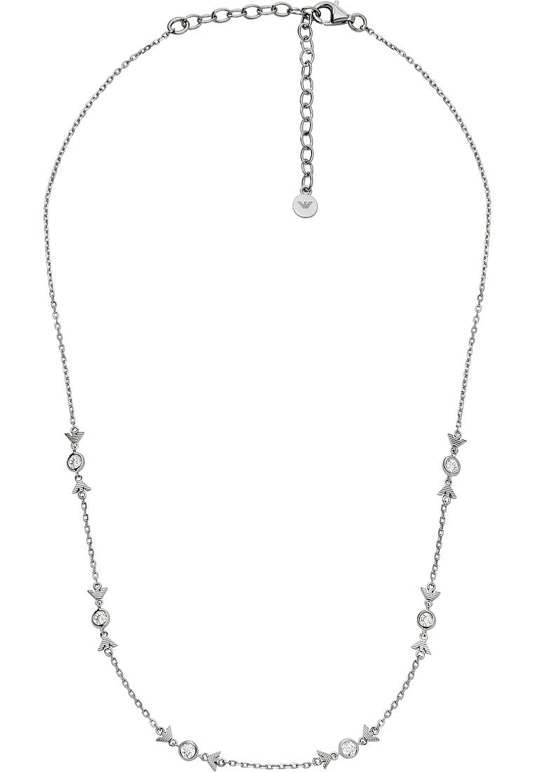 Emporio Armani Collana da donna in argento sterling con chiusura a moschettone
