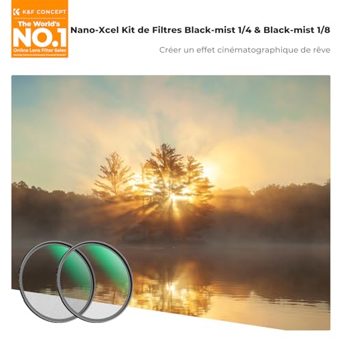 Filtre Black Diffusion 55mm K&F CONCEPT en verre optique haute résolution - 2