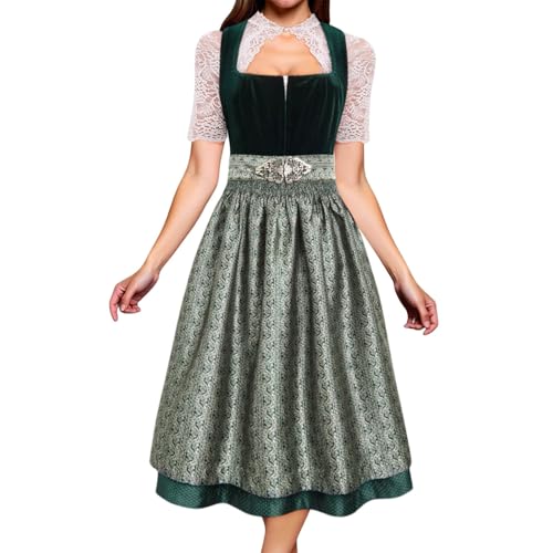 Vestido de dos piezas de Oktoberfest cómodo con corpiño flexible ajustable 3