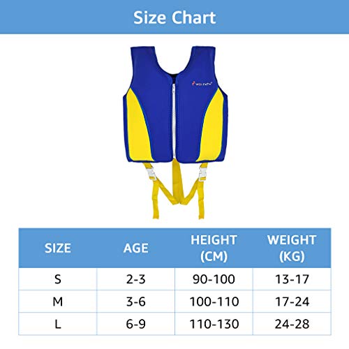 image for PROTAURI Kids Swimming Vest - Boys Girls Flotation Swimming Aid Vest T