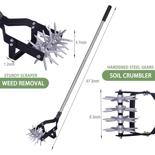 YEELOR 67-Inch 2-in-1 Cultivator