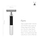 MÜHLE NEO safety razor|double edge safety razor for beginners and experienced shavers|sustainable eco-friendly and reusable|for men and women|chrome with black silicone grip handle