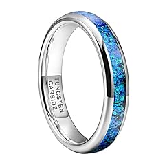 4mm Tungsten Blue Opal