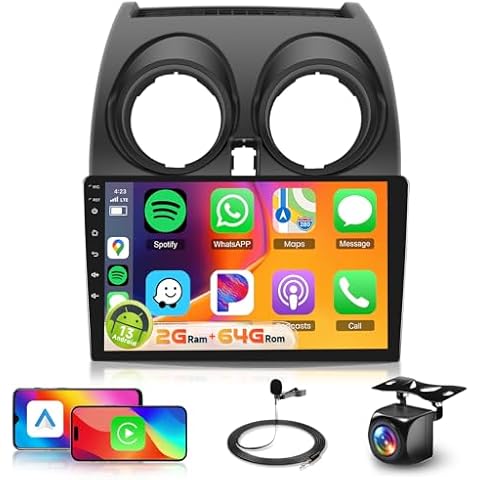 For Nissan Qashqai 2006-2016 Car Radio Stereo Cover