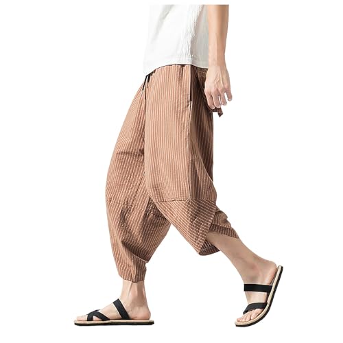 Anime Pants Men Harem Lounge Shorts Hip Hop Renaissance Pants?? Mens Japanese Going Out Elegant Trendy Hippie Toji Casual Comfy Beach Yoga