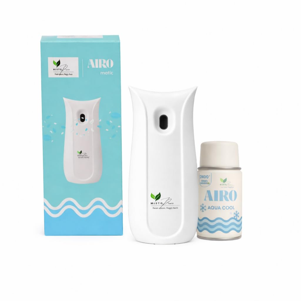 AIRO Automatic Air Freshener Dispenser with Refill – 225ml (Aqua Cool)