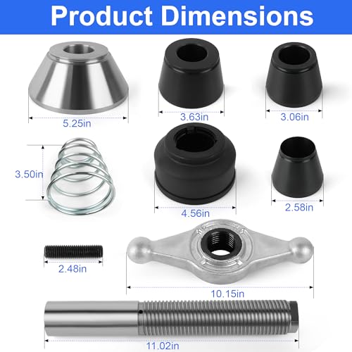 Image of Coats Wheel Balancer 28mm to 40mm Shaft Conversion Complete Kit with Cones & Wing Nut for Coats 700, 800, 825, 850, 925, 950, 1000, 1025, 1050 & 1250