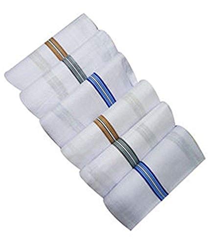 Planet 007 Handkerchife Pure soft Cotton Pocket Hankies Gift 24 Piece For Men's - Fastest Delivery By DHL