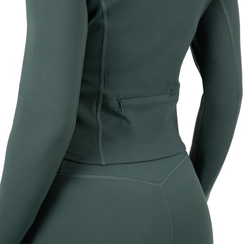 Image of YITTY Active Women's Ultraluxe Full Zip Jacket, Athleisure, 4-Way-Stretch, Thumbholes