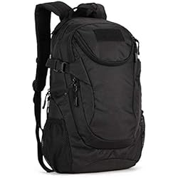 VINBAGGE Mochilas Camping,Mochila Senderismo Mochilas de Viaje Mochila Deporte Mochilas Tacticas Actividades al Aire Libre Acampar/Senderismo/Caza/Montañismo/Montar Bicicleta/25L(Negro9)
