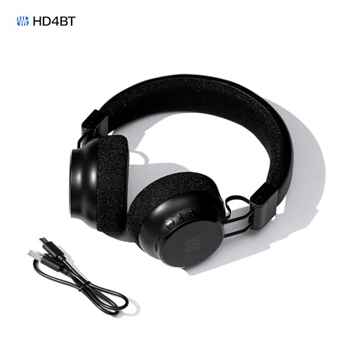 Image of PreSonus Eris HD4BT - Over-Ear Closed-Back Wireless Headphones, Bluetooth, ANC Noise Cancelling, Up to 60 Hours Battery Life, Studio Headphones for Mixing, Monitoring, Recording, Eclipse Black
