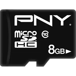 PNY 8 GB microSDHC Flash Memory Card P-SDU8G10TEFS2