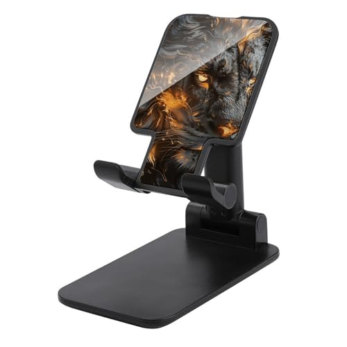 Support de téléphone portable pliable Lion pour vos vidéos sur bureau et vos appels mains libres