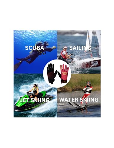 image for Generic PIGOSKI Ultra Lightweight Water Ski Gloves UV Protection Kayak