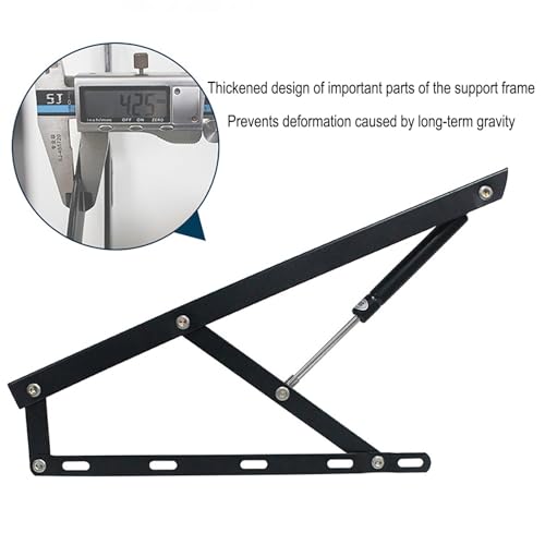 Mecanismo de elevación de cama plegable hidráulico de gas, resistente, amortiguador de gas neumático para caja, cama, sofá, almacenamiento, ahorro de espacio, proyecto de bricolaje, 110 cm