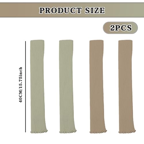 Image of 2 Pcs Leg Warmers Y2k, Leg Warmers, Y2k Accessories, Cute Kawaii Cream Legwarmers for Women Winter