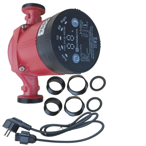 PAG Turbo GmbH - Hocheffizienzpumpe Heizungspumpe Umwälzpumpe 25-40/180, 25-60/180, 25-60/130, 25-80/180, 32-80/180 (PAG - EHI 25-80/180)