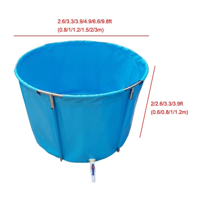 Estanque de peces redondo con lona resistente para piscicultura exterior 6