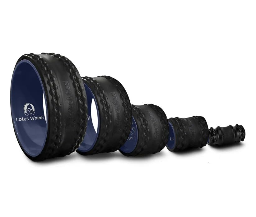 Lotus Wheel Premium 5-Pack Foam Roller | Yoga Wheel Back Stretcher Muscle Roller Massage Roller Back Cracker